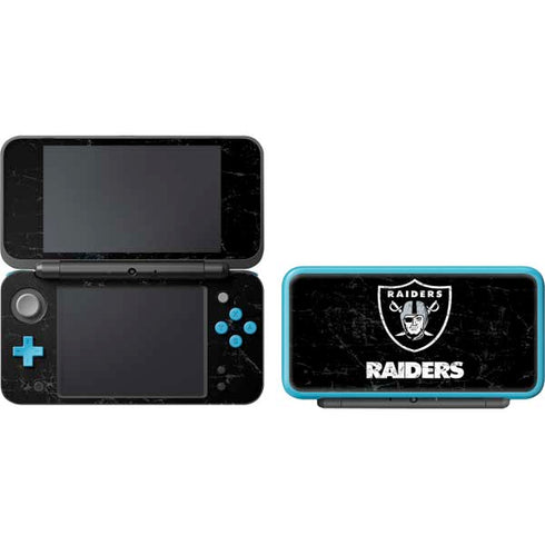 NFL Las Vegas Raiders Distressed Nintendo 2DS XL (2017) Skin